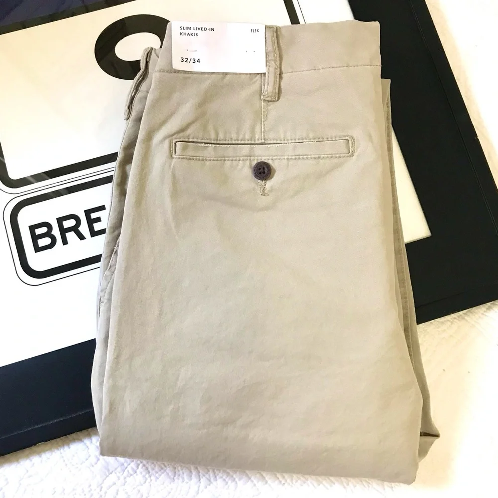 NWT American Eagle Lived In Khakis 32x33